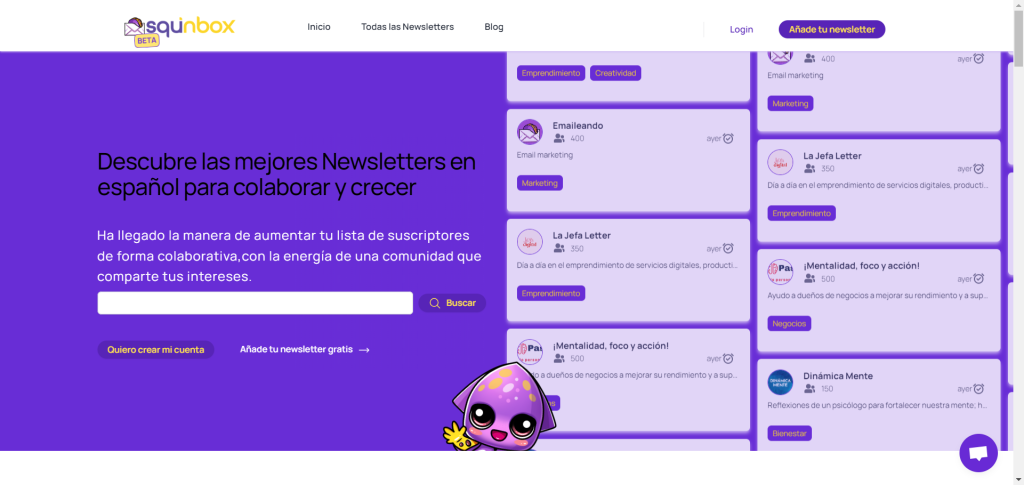presentamos squinbox el directorio de newsletters en español